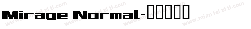 Mirage Normal字体转换